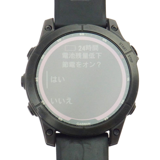 ガーミン FENIX 7 フェニックス セブン Sapphire Dual Power デュアルパワー ソーラー スマート ウォッチ 腕時計 ブラック系【中古】