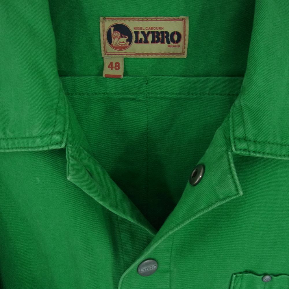 Nigel Cabourn ナイジェルケーボン 8038-13-80000 LYBRO ライブロ カバーオール ワークジャケット グリーン系 48【中古】