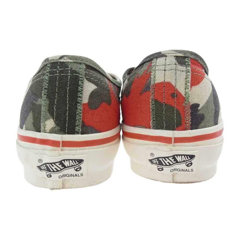 VANS バンズ Nigel Cabourn x Vault by Vans ナイジェルケーボン OG Authentic LX Camo オーセンティック スニーカー 24.5cm【中古】