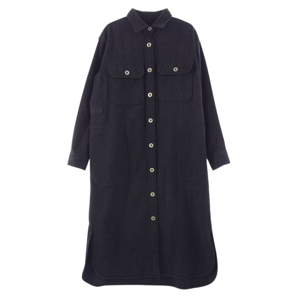 Nigel Cabourn ナイジェルケーボン WOMAN ウーマン LONG CPO DRESS ロング CPO ドレス ワンピース ジャケット ブラック系 8【中古】