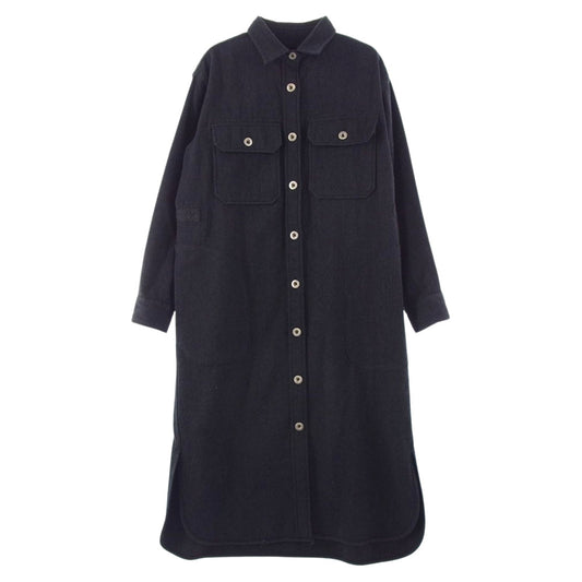 Nigel Cabourn ナイジェルケーボン WOMAN ウーマン LONG CPO DRESS ロング CPO ドレス ワンピース ジャケット ブラック系 8【中古】