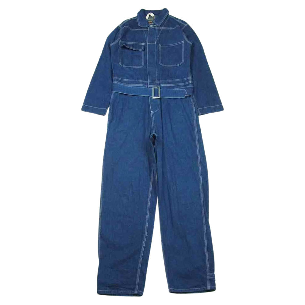 Nigel Cabourn ナイジェルケーボン 8039-13-50545 LYBRO COVERALL ライブロ デニム オールインワン ツナギ インディゴブルー系 42【中古】