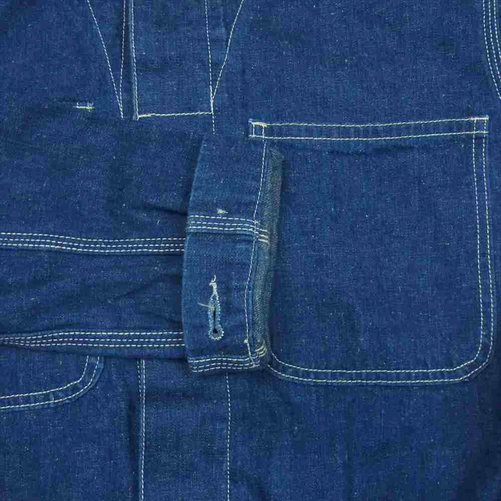Nigel Cabourn ナイジェルケーボン 8039-13-50545 LYBRO COVERALL ライブロ デニム オールインワン ツナギ インディゴブルー系 42【中古】