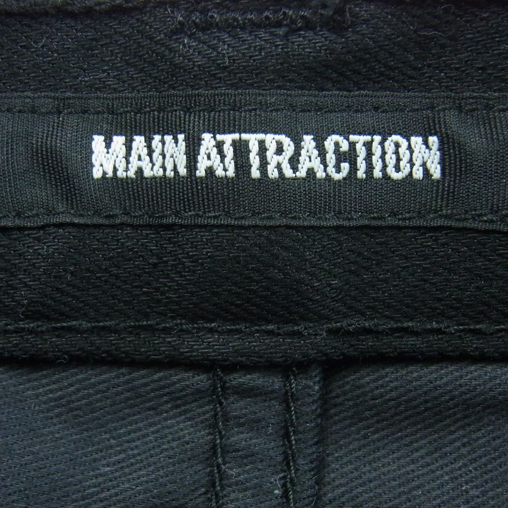 メインアトラクション 7001 11oz TWIN POWER STRETCH NON WASH ノンウォッシュ スキニー デニム パンツ ブラック系 4【新古品】【未使用】【中古】