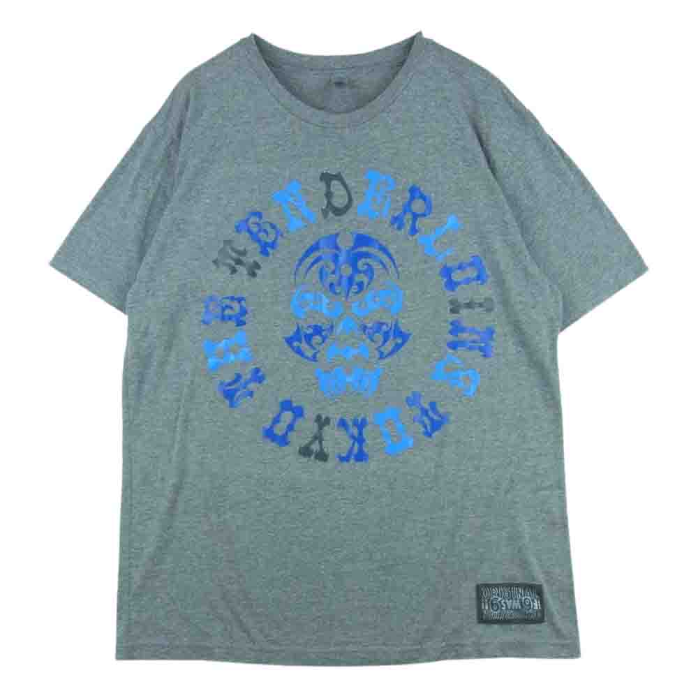 TENDERLOIN テンダーロイン TEE BS ボルネオスカル プリント 半袖 Tシャツ コットン グレー系 L【中古】