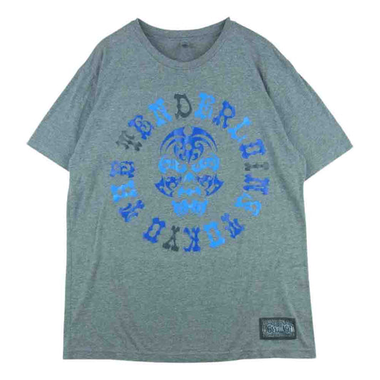 TENDERLOIN テンダーロイン TEE BS ボルネオスカル プリント 半袖 Tシャツ コットン グレー系 L【中古】