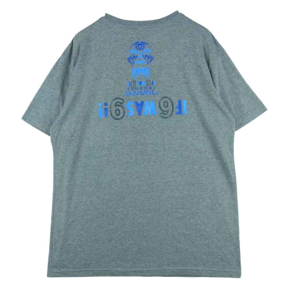 TENDERLOIN テンダーロイン TEE BS ボルネオスカル プリント 半袖 Tシャツ コットン グレー系 L【中古】