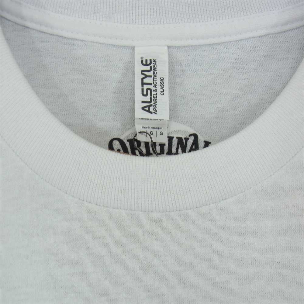 TENDERLOIN テンダーロイン TEE O.S ハット ボルネオスカル プリント 半袖 Tシャツ ホワイト系 L【極上美品】【中古】