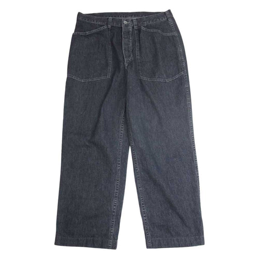 TENDERLOIN テンダーロイン T-TROUSER DENIM デニム シンチバック ベイカー ポケット パンツ ブラック系 S【中古】