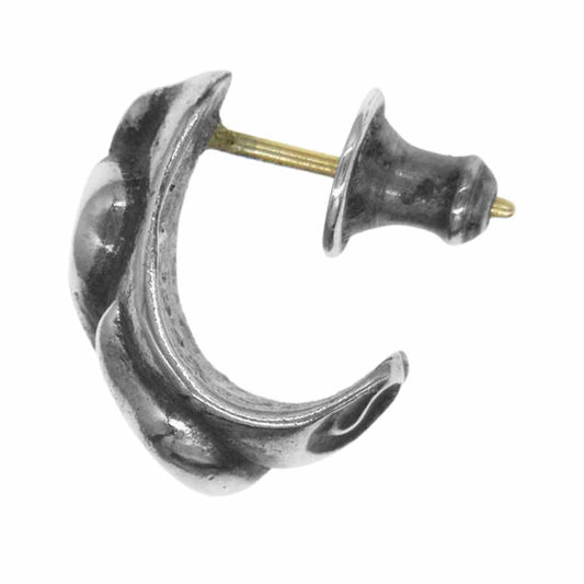 CHROME HEARTS クロムハーツ（原本有） CARVED TEARDROP カーブド ティア ドロップ ピアス シルバー系【中古】