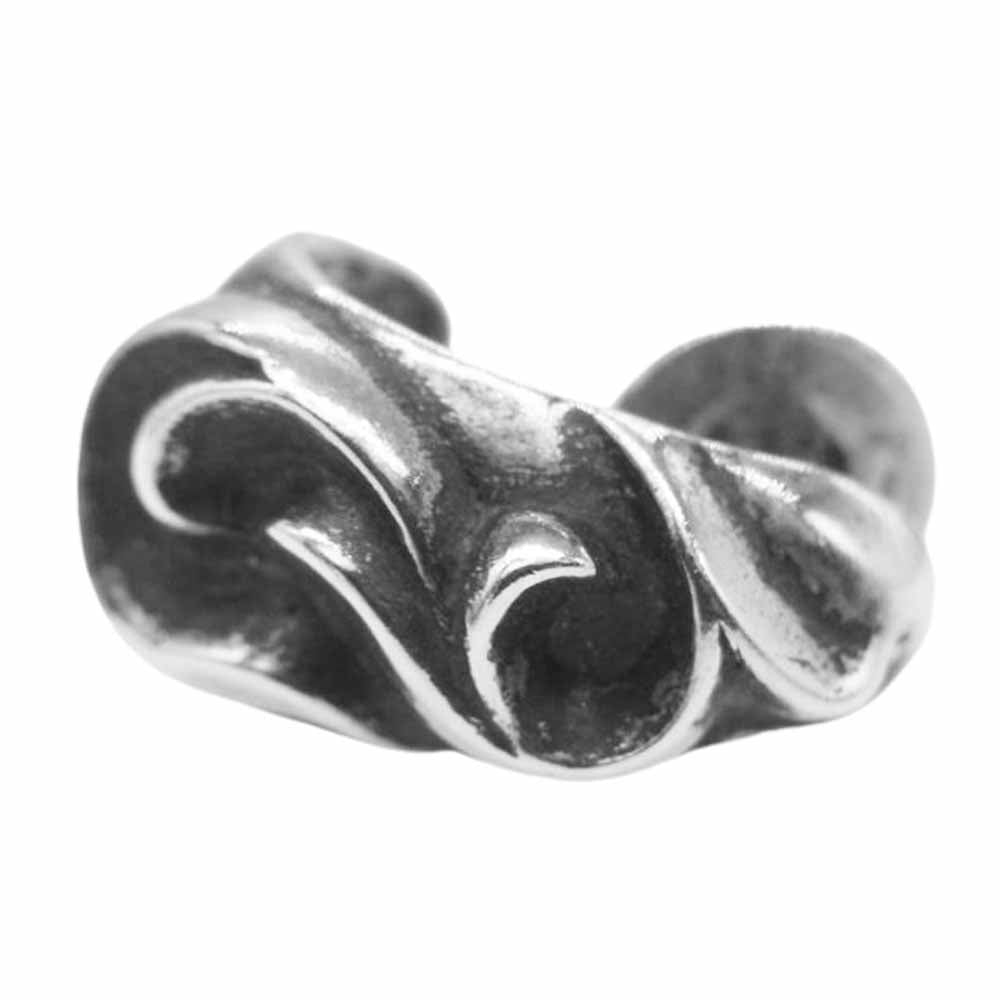 CHROME HEARTS クロムハーツ（原本有） CARVED TEARDROP カーブド ティア ドロップ ピアス シルバー系【中古】