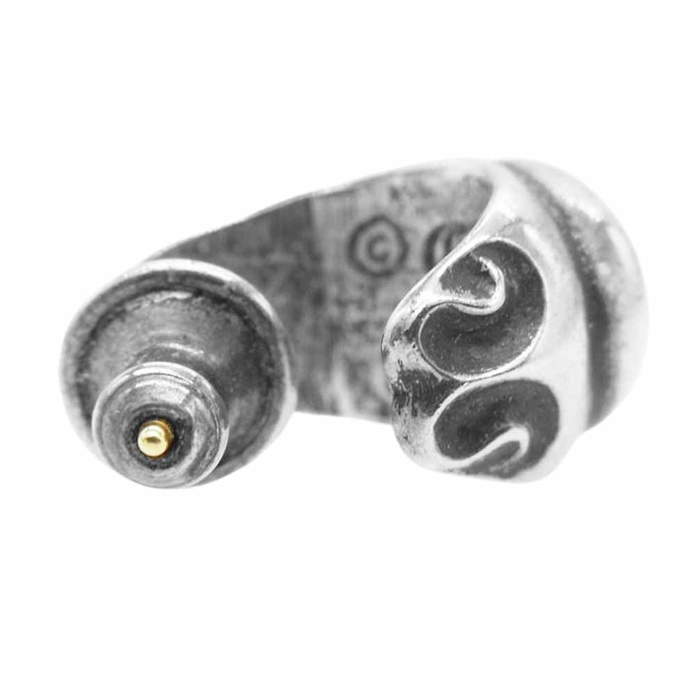 CHROME HEARTS クロムハーツ（原本有） CARVED TEARDROP カーブド ティア ドロップ ピアス シルバー系【中古】