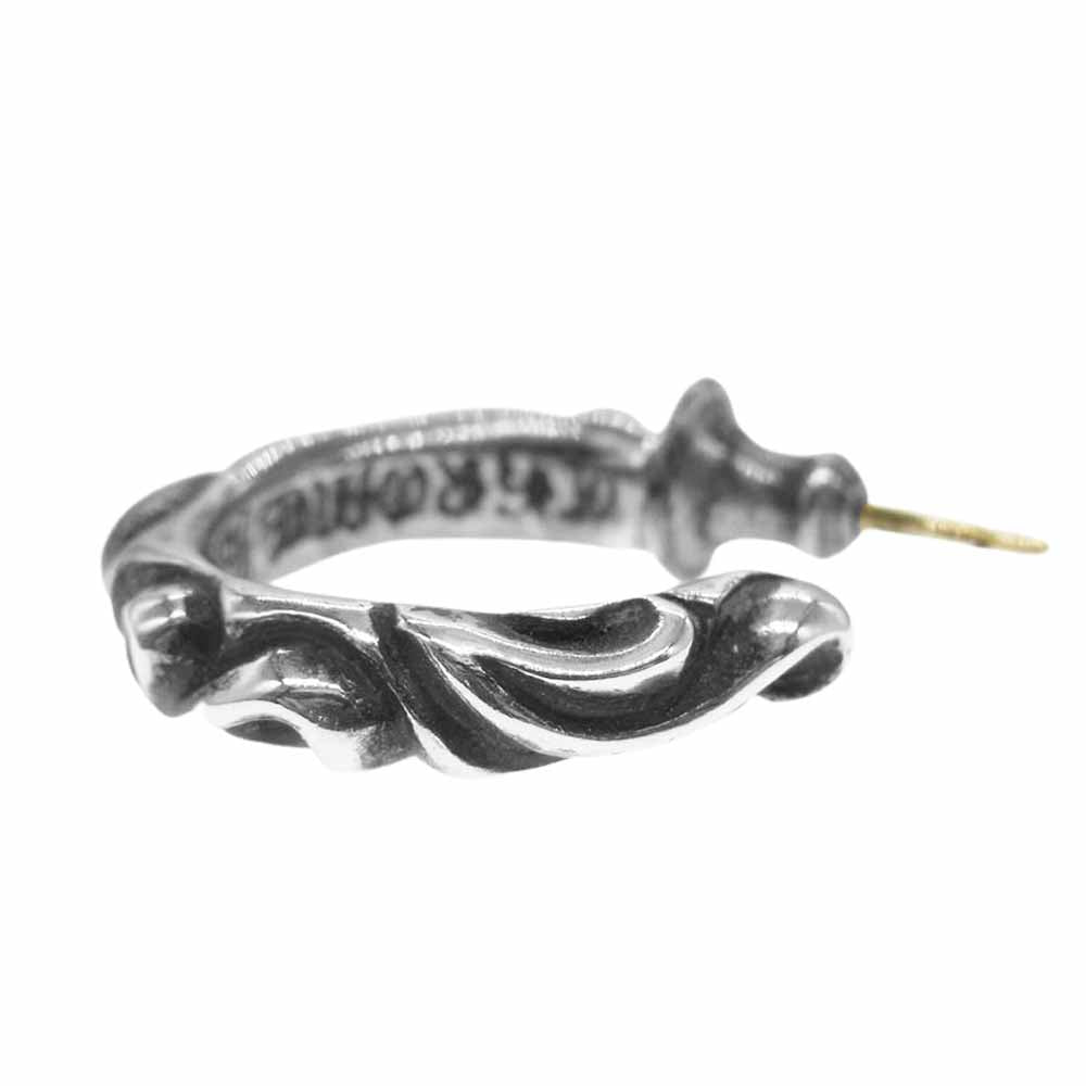CHROME HEARTS クロムハーツ（原本有） HOOP SCROOL 1 スクロール フープ ピアス【中古】