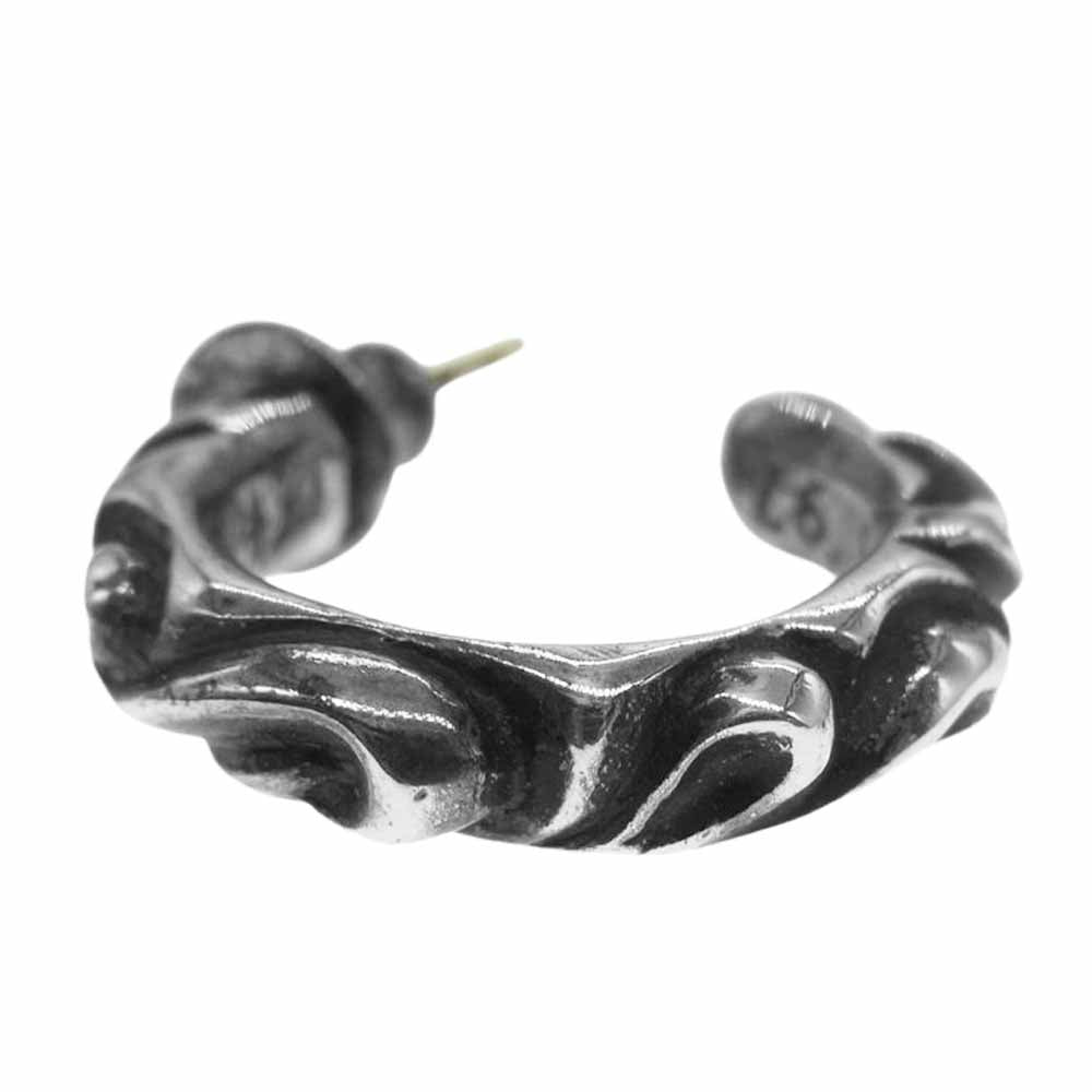 CHROME HEARTS クロムハーツ（原本有） HOOP SCROOL 1 スクロール フープ ピアス【中古】