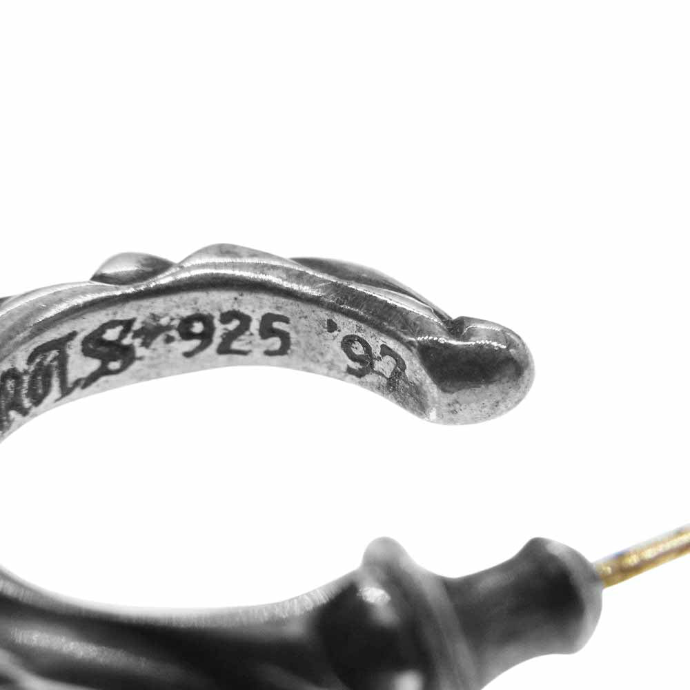 CHROME HEARTS クロムハーツ（原本有） HOOP SCROOL 1 スクロール フープ ピアス【中古】