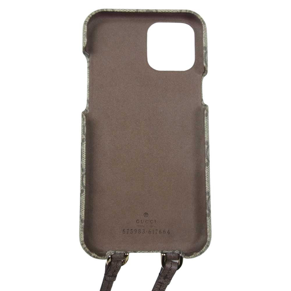 GUCCI グッチ 675983 617664 オフィディア オンライン限定 iPhone12 ProMax ケース ブラウン系【中古】