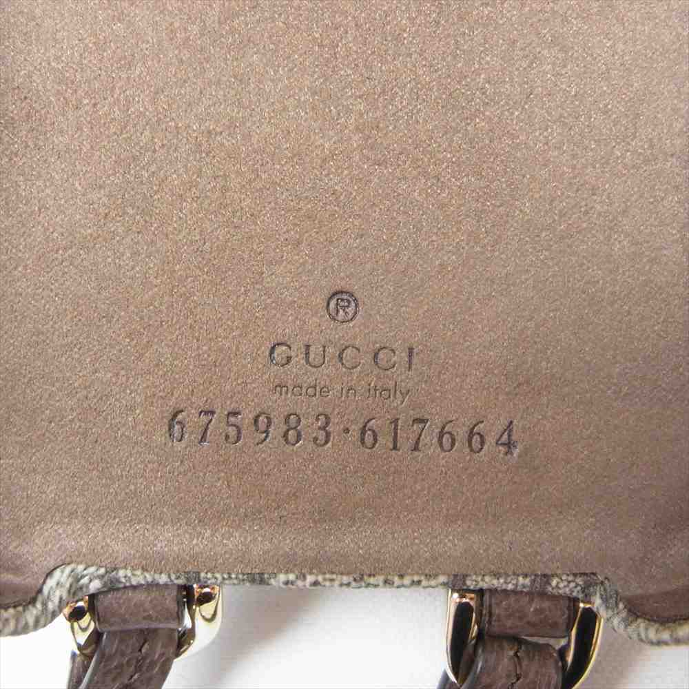 GUCCI グッチ 675983 617664 オフィディア オンライン限定 iPhone12 ProMax ケース ブラウン系【中古】
