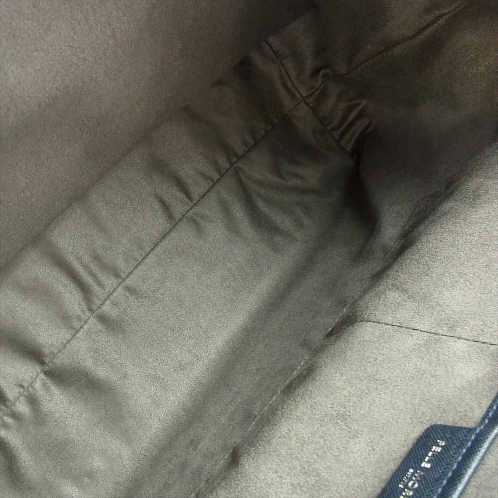 PELLE MORBIDA ペッレモルビダ PMO-CA113 Capitano キャピターノ リモンタ トートバッグ ネイビー×ネイビー ネイビー系【極上美品】【中古】