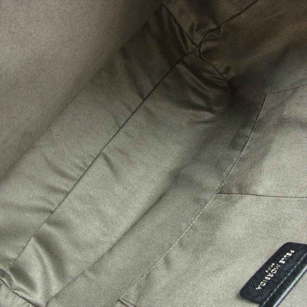PELLE MORBIDA ペッレモルビダ PMO-CA113 Capitano キャピターノ リモンタ トートバッグ ブラック×ブラック ブラック系【極上美品】【中古】