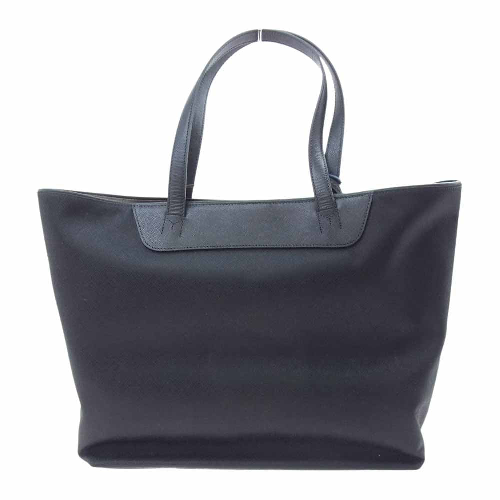 PELLE MORBIDA ペッレモルビダ PMO-CA113 Capitano キャピターノ リモンタ トートバッグ ブラック×ブラック ブラック系【極上美品】【中古】