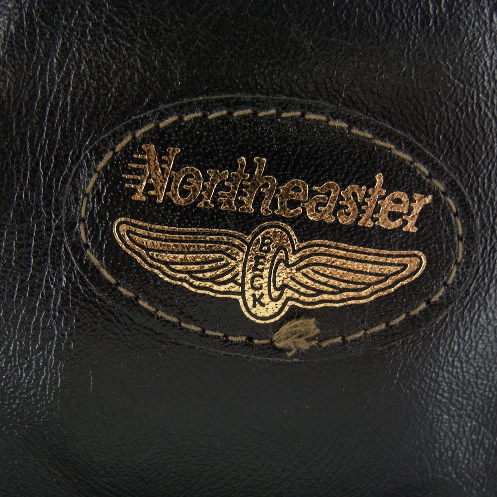 TOY'S McCOY トイズマッコイ TMJ1442  BECK Northeaster ベック ホース ハイド レザー ダウン ベスト ブラック系 42【中古】