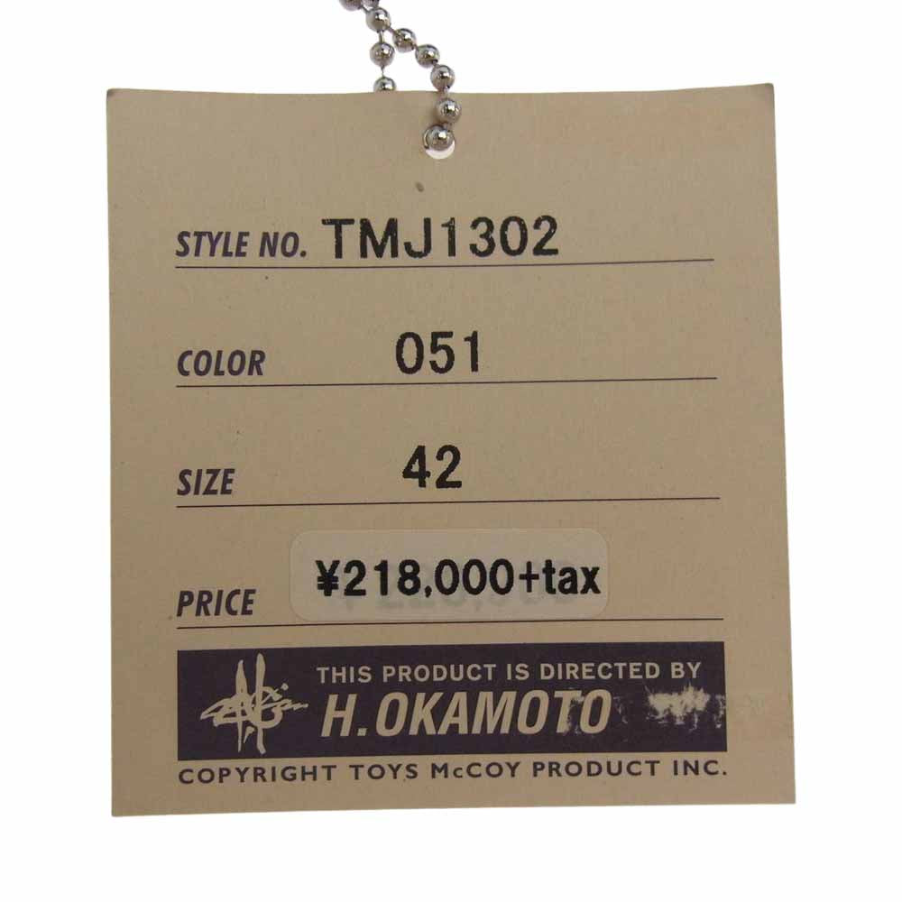 TOY'S McCOY トイズマッコイ TMJ1302 A-2 ROUGH WEAR ラフウェア ホースハイド 実名復刻 HAPPY JACKS GO BUGGY ダークブラウン系 42【極上美品】【中古】