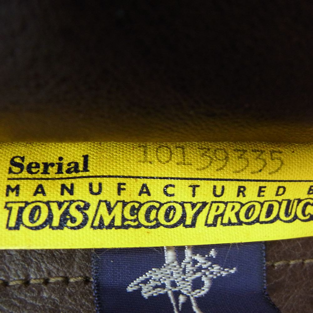 TOY'S McCOY トイズマッコイ TMJ 1214 A-2 ROUGH WEAR ラフウェア ホースハイド 実名復刻 THE BLONDE BOMBSHELL ブロンドボムシェル ブラウン系 44【極上美品】【中古】
