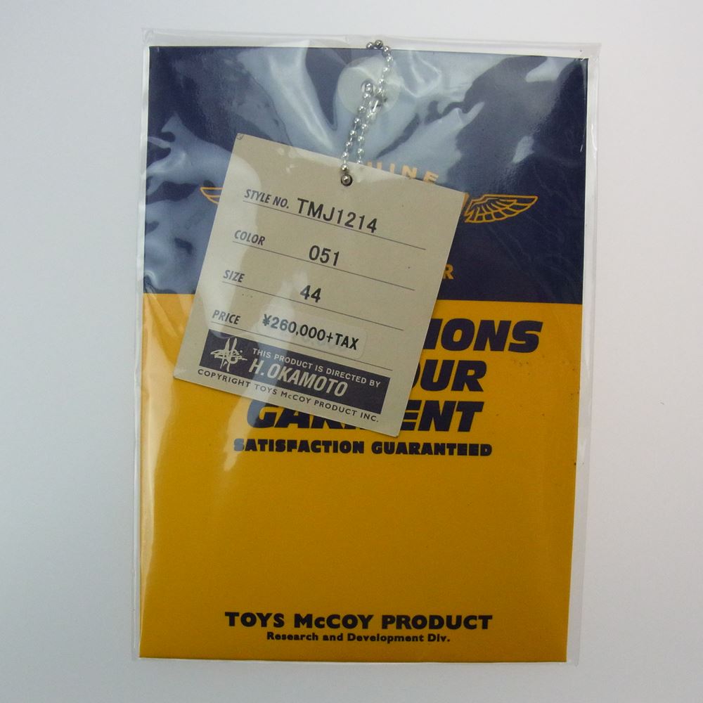 TOY'S McCOY トイズマッコイ TMJ 1214 A-2 ROUGH WEAR ラフウェア ホースハイド 実名復刻 THE BLONDE BOMBSHELL ブロンドボムシェル ブラウン系 44【極上美品】【中古】