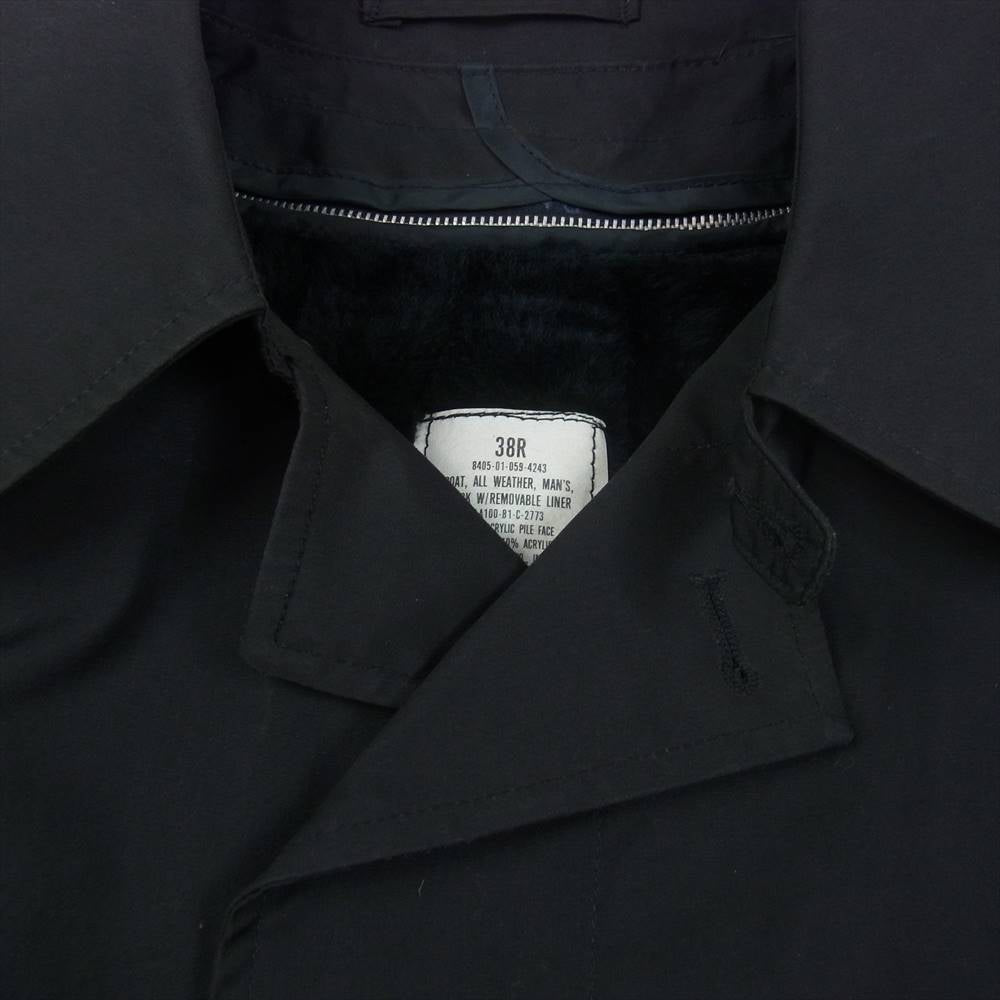 アメリカ海軍 COAT MANS ALL WEATHER BLACK ブラック系 38R【中古】