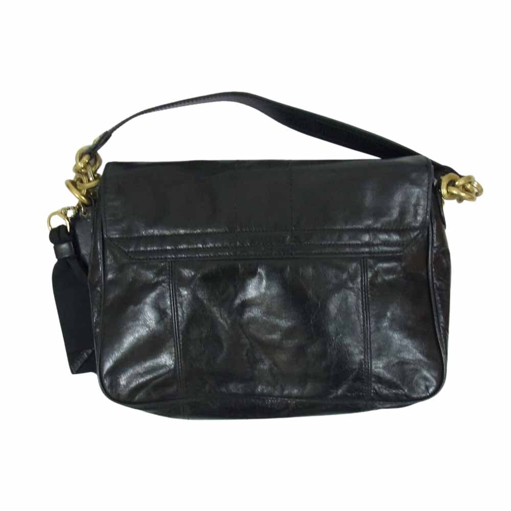 COACH コーチ D1169 17925 2way チェーン ショルダーバッグ ブラック系【中古】
