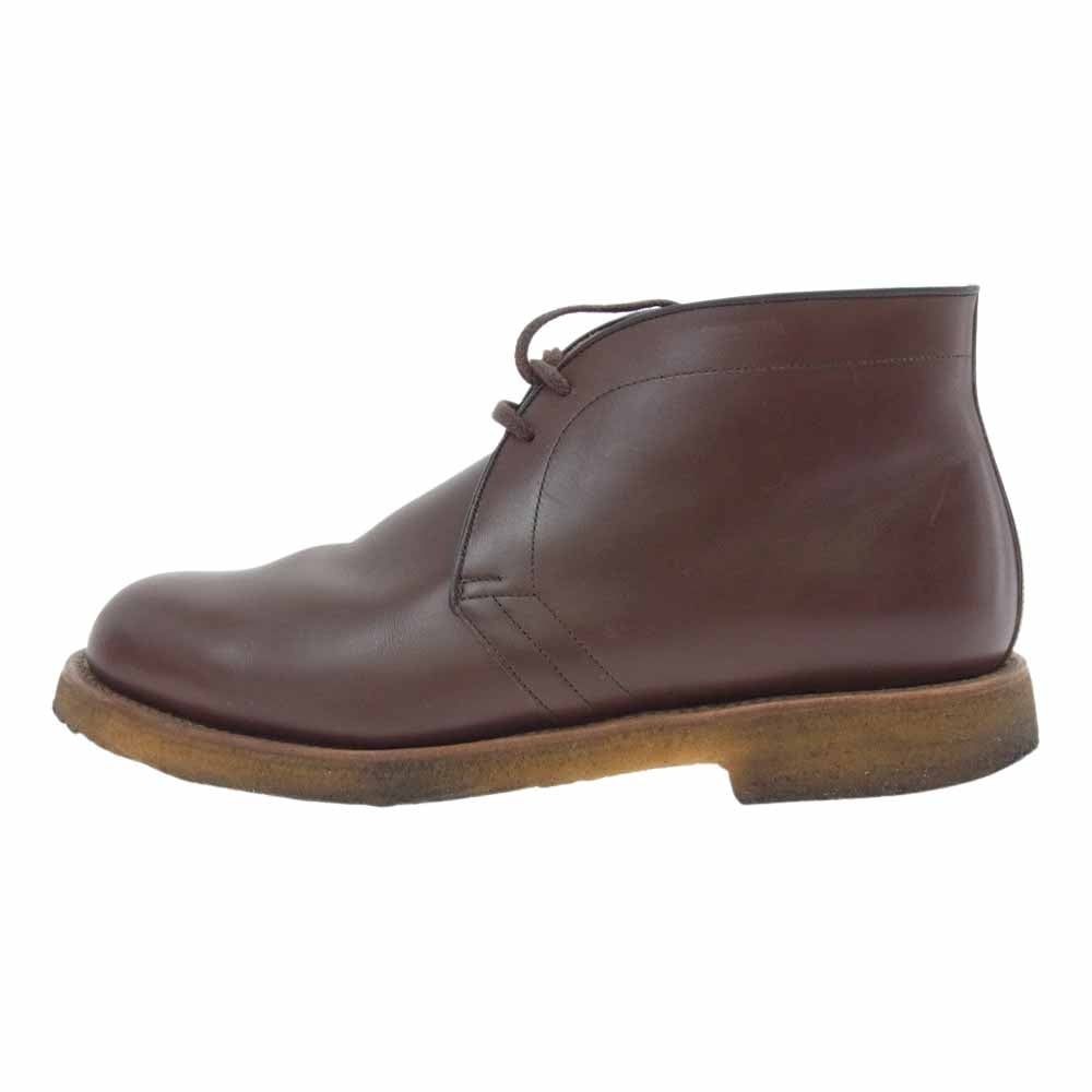 SCOTCH GRAIN スコッチグレイン F-100 クレープソール チャッカブーツ ブラウン系 24.5【中古】
