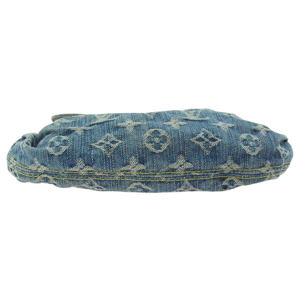 LOUIS VUITTON ルイ・ヴィトン M95050 モノグラム デニム ミニ プリーティ ショルダーバッグ ブルー系【中古】
