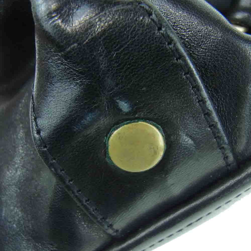 コーネリアンタウラス バイ ダイスケイワナガ レザー ショルダー バッグ ブラック系【中古】