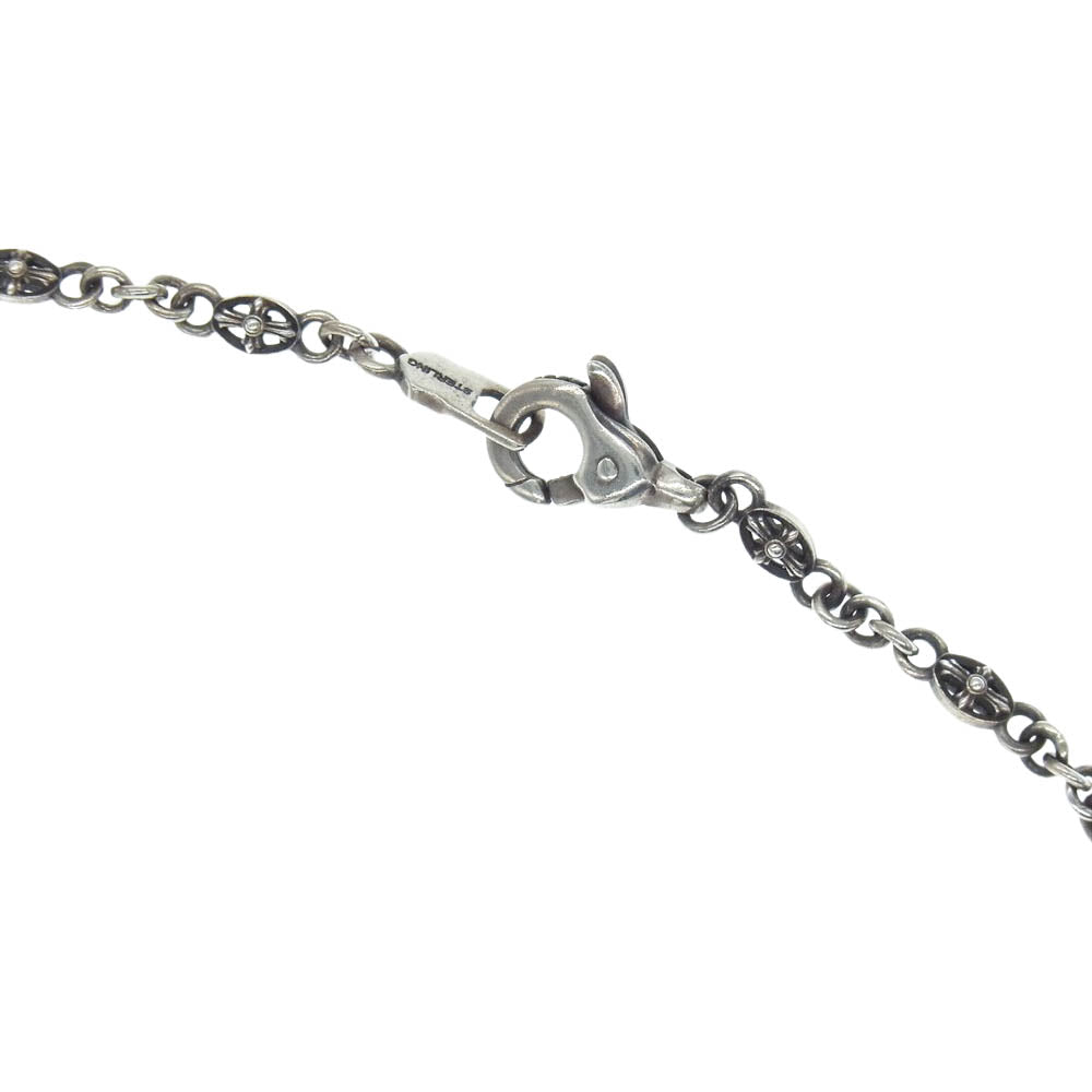 LION HEART ライオンハート クロス ネックレス 石付 ペンダント クロスチェーン セット SV925 シルバー系【中古】