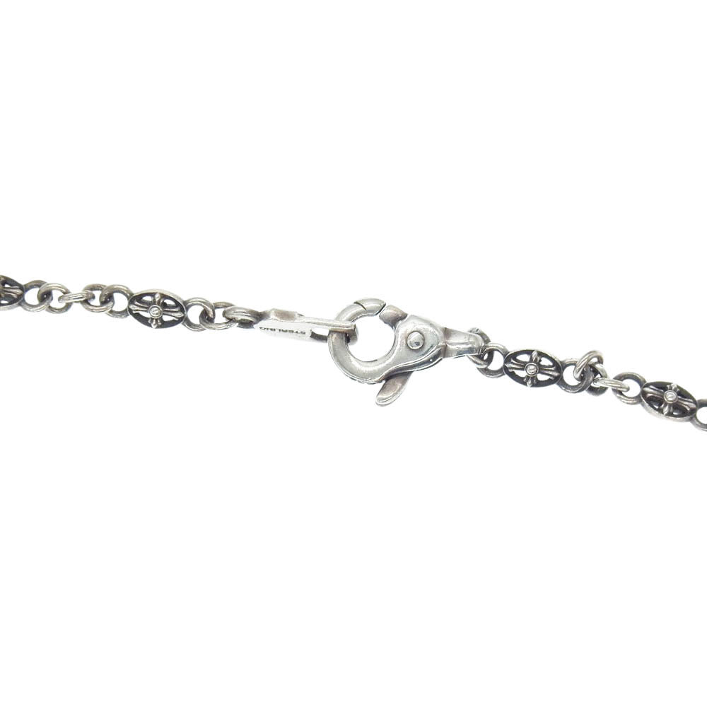 LION HEART ライオンハート クロス ネックレス 石付 ペンダント クロスチェーン セット SV925 シルバー系【中古】