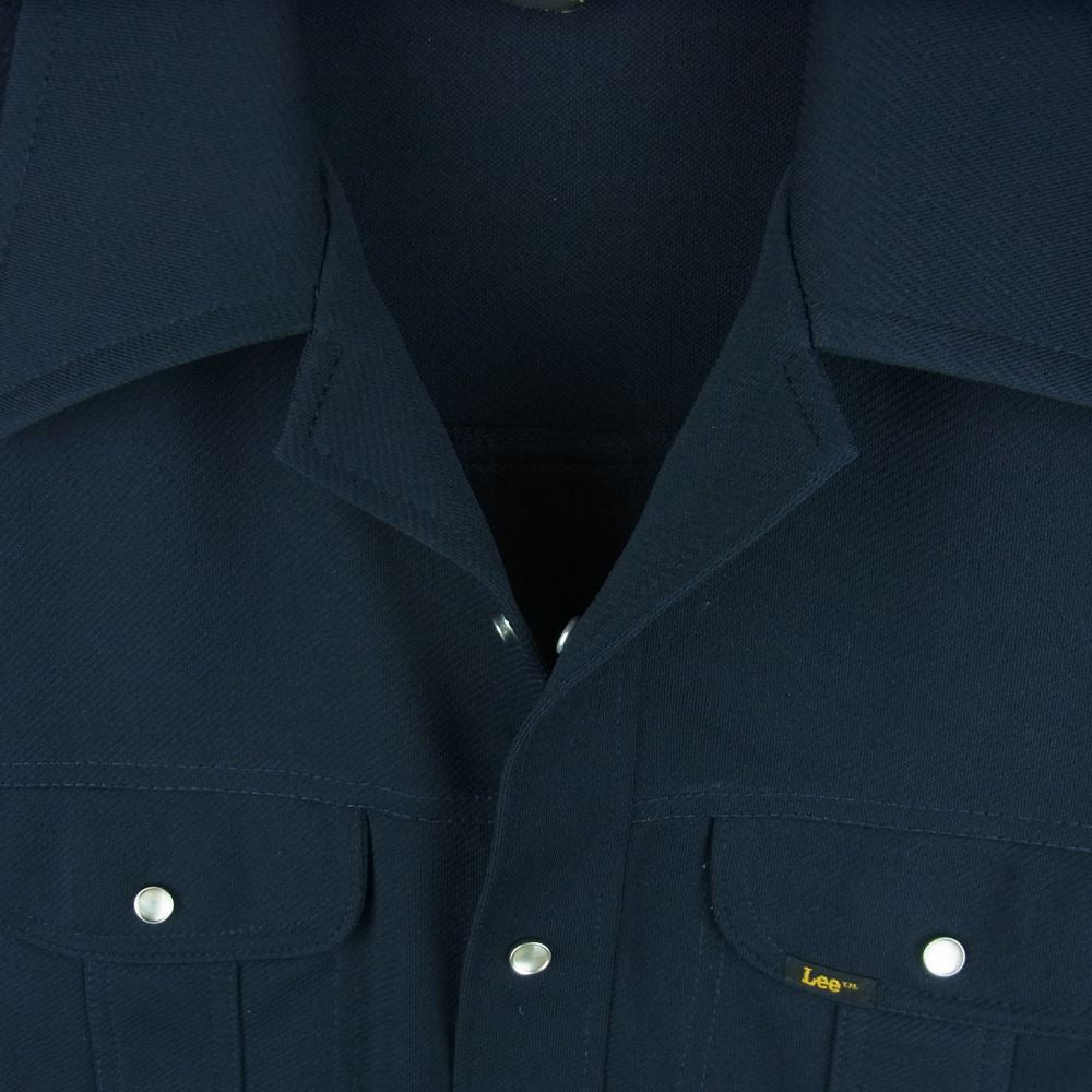 Lee リー スナップボタン ウエスタン 長袖 シャツ ジャケット ダークネイビー系 M - L【中古】