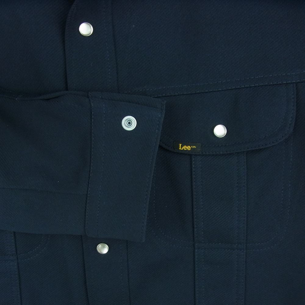 Lee リー スナップボタン ウエスタン 長袖 シャツ ジャケット ダークネイビー系 M - L【中古】