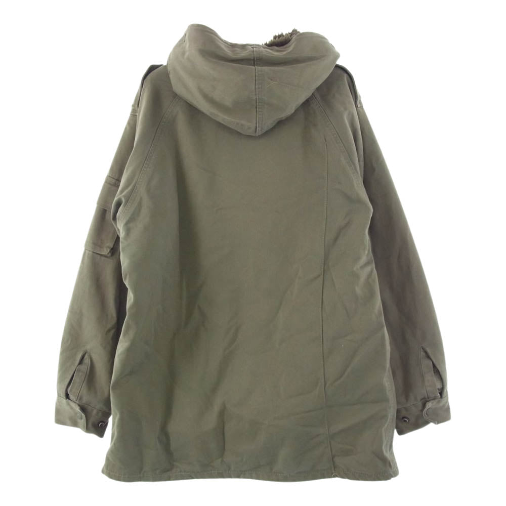 フランス軍 WAREIN LILLE 80s M-64 ボアライナー付 フィールドコート モッズコート 92L ミリタリー ビンテージ カーキ系 L【中古】