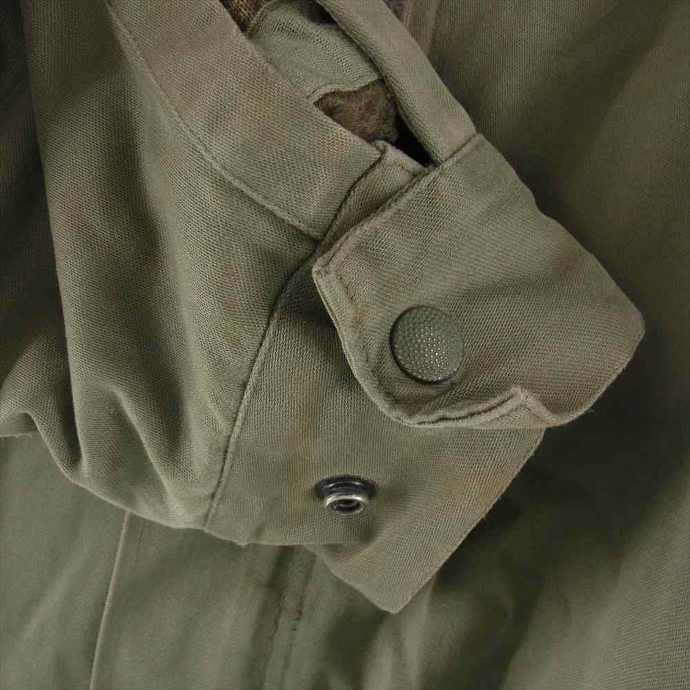 フランス軍 WAREIN LILLE 80s M-64 ボアライナー付 フィールドコート モッズコート 92L ミリタリー ビンテージ カーキ系 L【中古】
