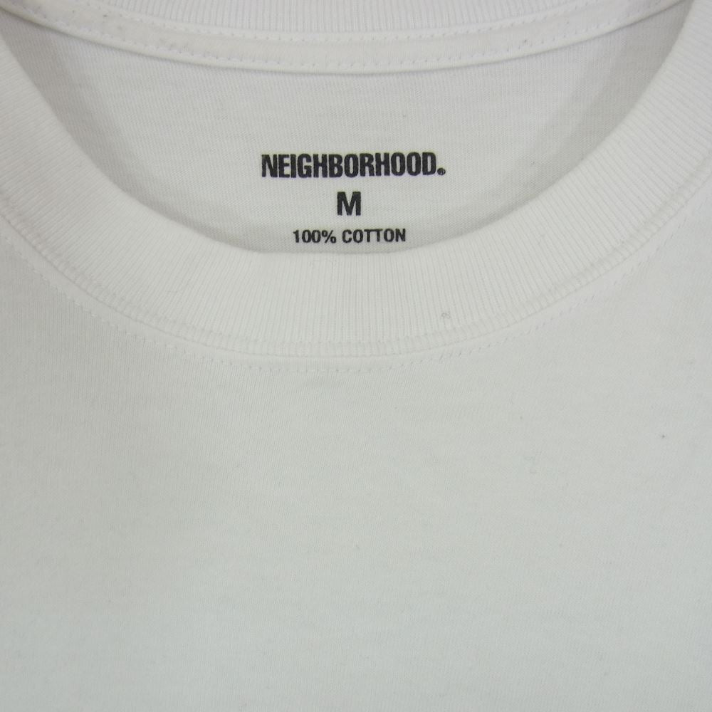 NEIGHBORHOOD ネイバーフッド 202PCNH-ST07 DISTORTION-2 C-TEE ディストーション 半袖 Tシャツ ホワイト系 M【中古】