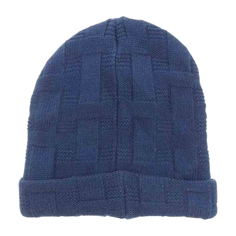 Supreme シュプリーム 19AW Basket Weave Beanie バスケット ウィーブ ビーニー 帽子 ダークネイビー系【中古】