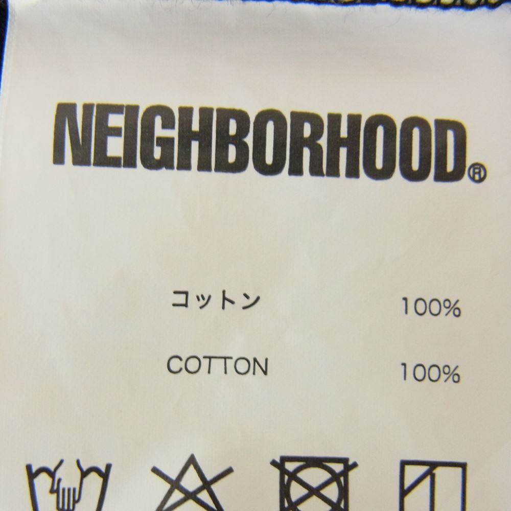 NEIGHBORHOOD ネイバーフッド 201PCNH-ST01S REVERSE LOGO CI C-TEE リバース ロゴ 半袖 Tシャツ ブラック系 M【中古】