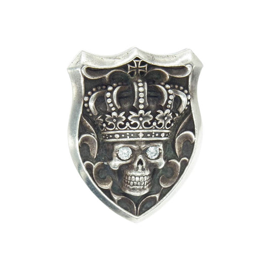 Justin Davis ジャスティンデイビス SPJ506 TEMPTATION シールド　スカル トップ シルバー系【中古】