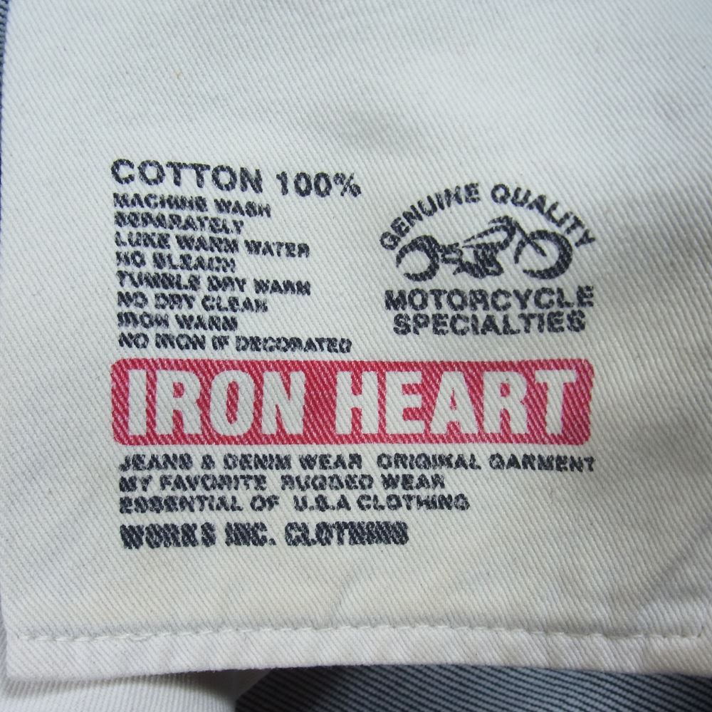IRON HEART アイアンハート Lot461 21oz EXTRA HEAVY DENIM ブーツカット デニム パンツ インディゴブルー系 28【中古】