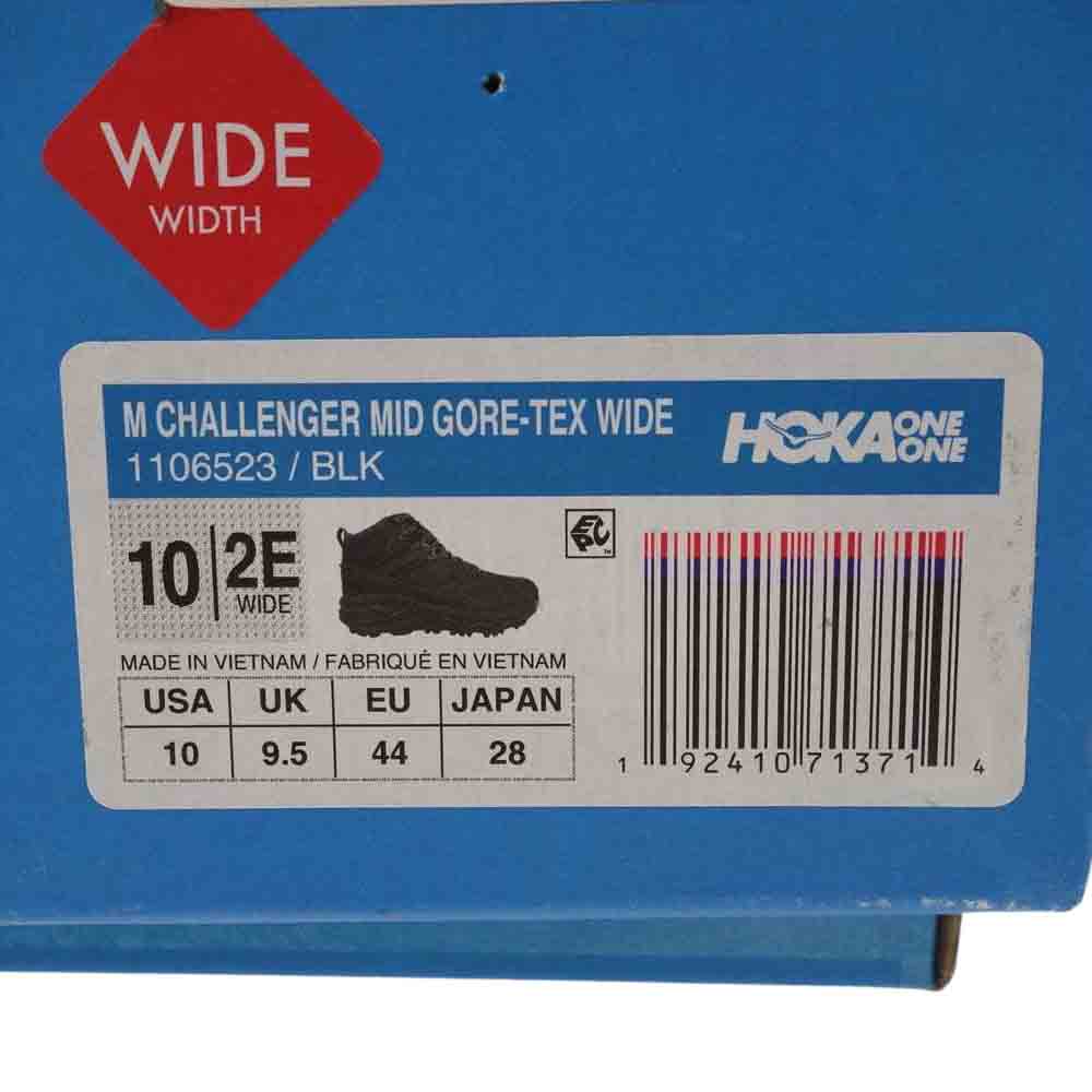 HOKA ONE ONE ホカ オネオネ 1106523 CHALLENGER MID GORE-TEX WIDE チャレンジャー ミッド ゴアテックス スニーカー ブラック系 28cm【美品】【中古】