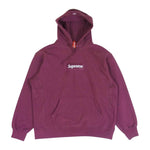 Supreme シュプリーム 21AW Box Logo Hooded Sweatshirt Plum ディープレッドパープル系 L【極上美品】【中古】
