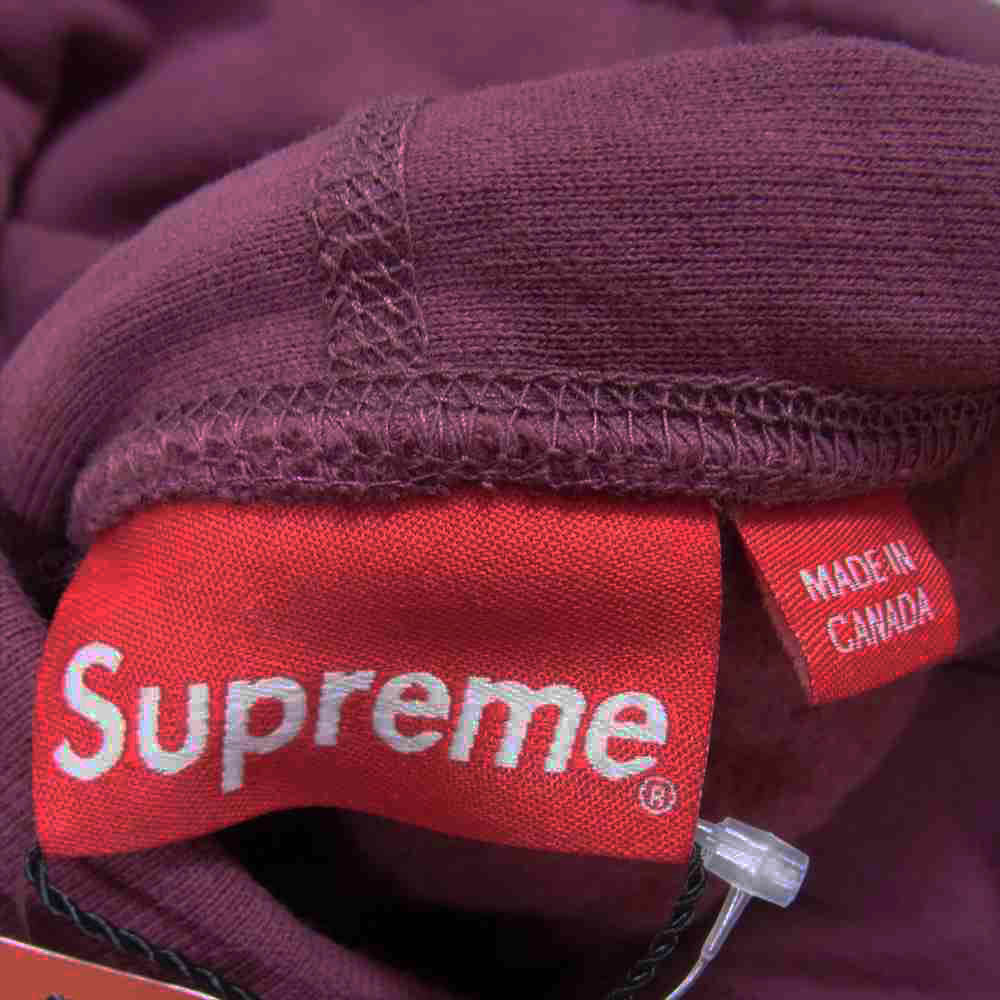 Supreme シュプリーム 21AW Box Logo Hooded Sweatshirt Plum ディープレッドパープル系 L【極上美品】【中古】