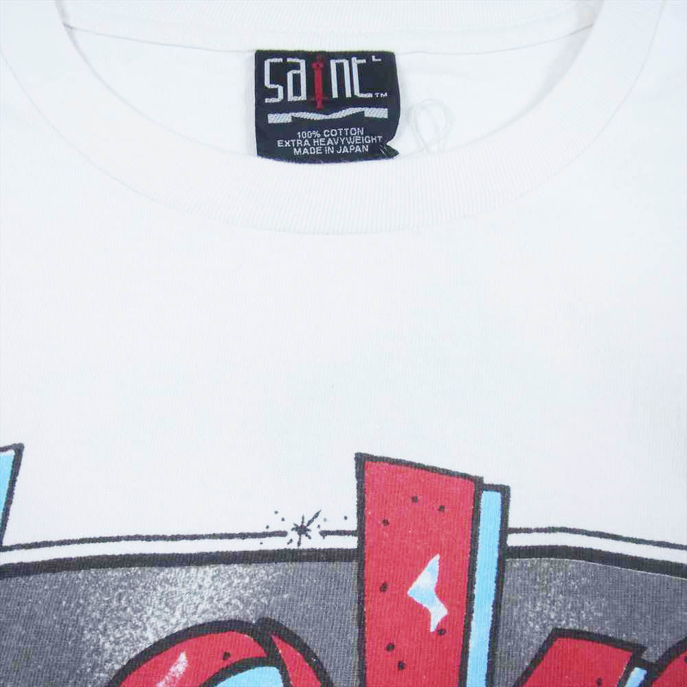 セントマイケル 22SS SM-S22-0000-001 LOVE ショートスリーブ Tシャツ オフホワイト系 L【新古品】【未使用】【中古】