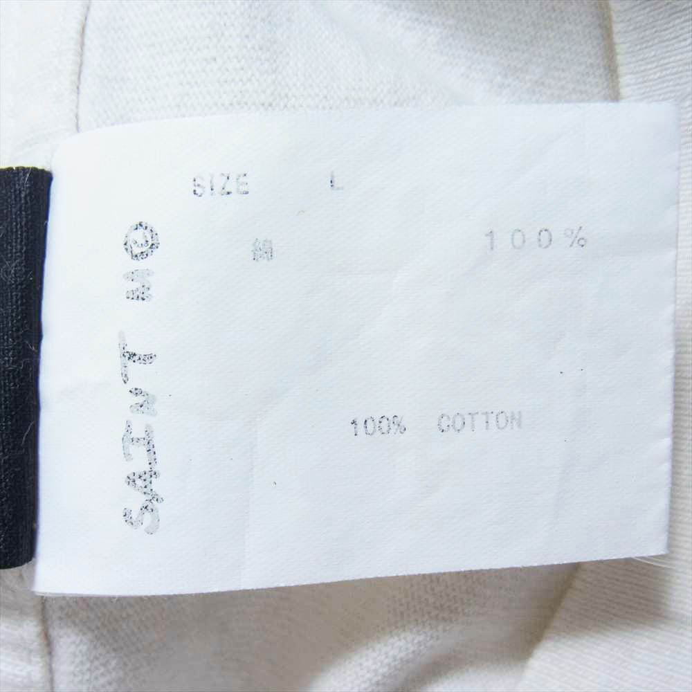 セントマイケル 22SS SM-S22-0000-062 DENIM TEARS HOODIE SS TEE HOLY STATE ホーリーステイト 半袖 Tシャツ オフホワイト系 L【新古品】【未使用】【中古】