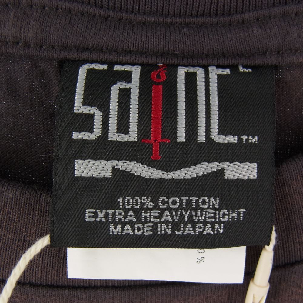 セントマイケル 21AW SM-A21-0000-072 Kaikai Kiki TM Mush Tee カイカイキキ 村上隆 マッシュ Tシャツ チャコール系 L【新古品】【未使用】【中古】